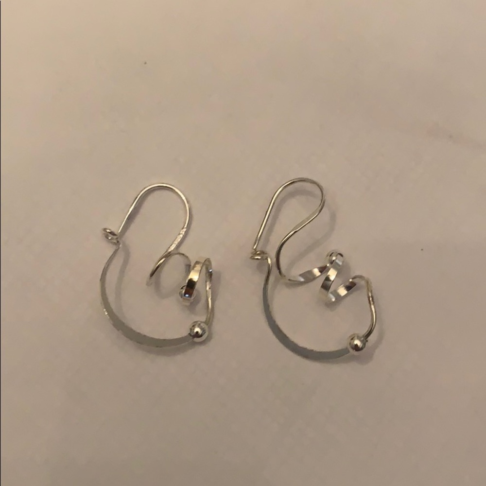 Silver earrings